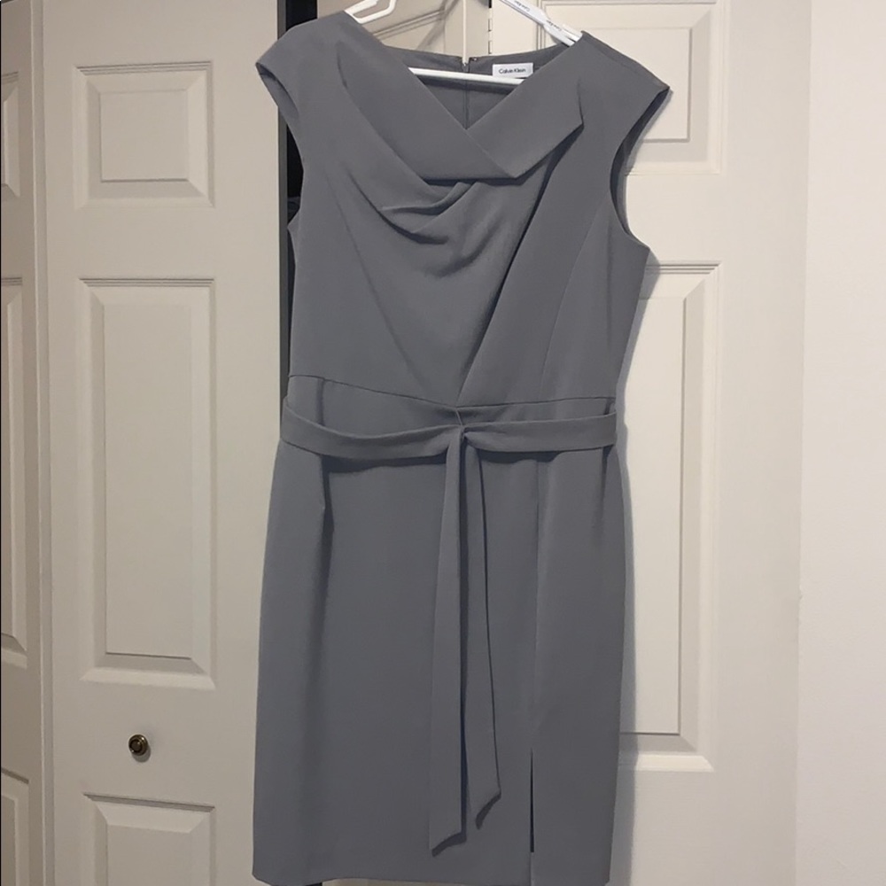 Grey Office Dress